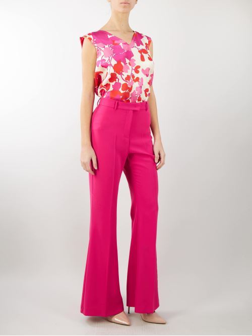 Flared trousers in envers satin Penny Black PENNY BLACK | Pants | POLLINE2